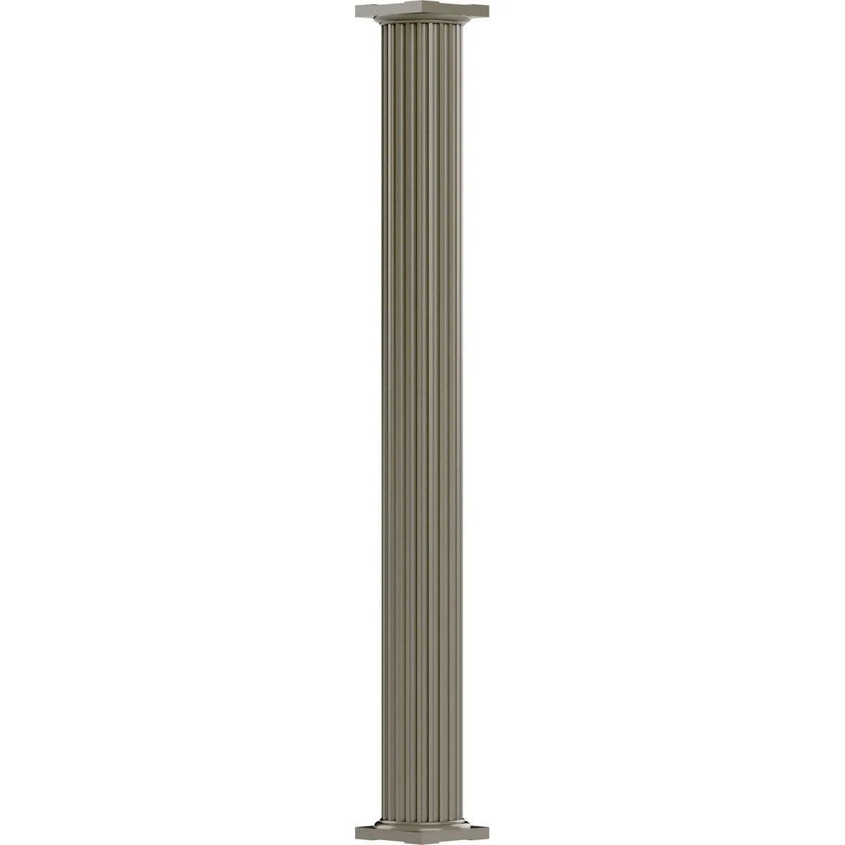 10x22 x 8 Non-Tapered Fluted Aluminum Column with Capital Y70131