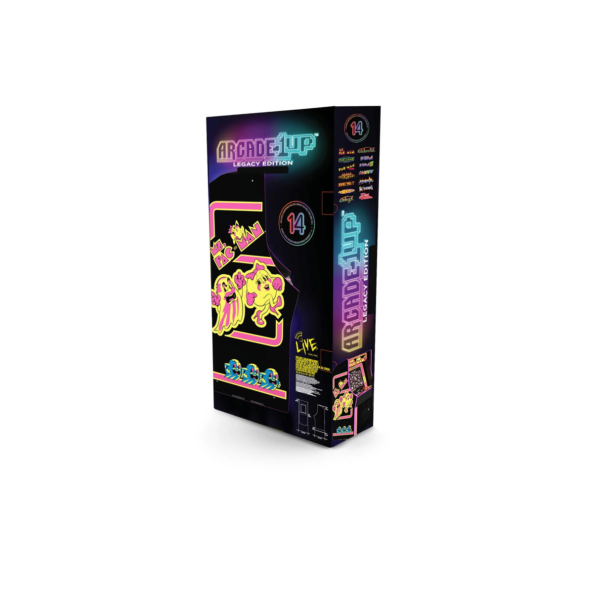 Ms. PAC-MAN Classic Arcade Game with 14 Classic Games and 17-inch Screen G546