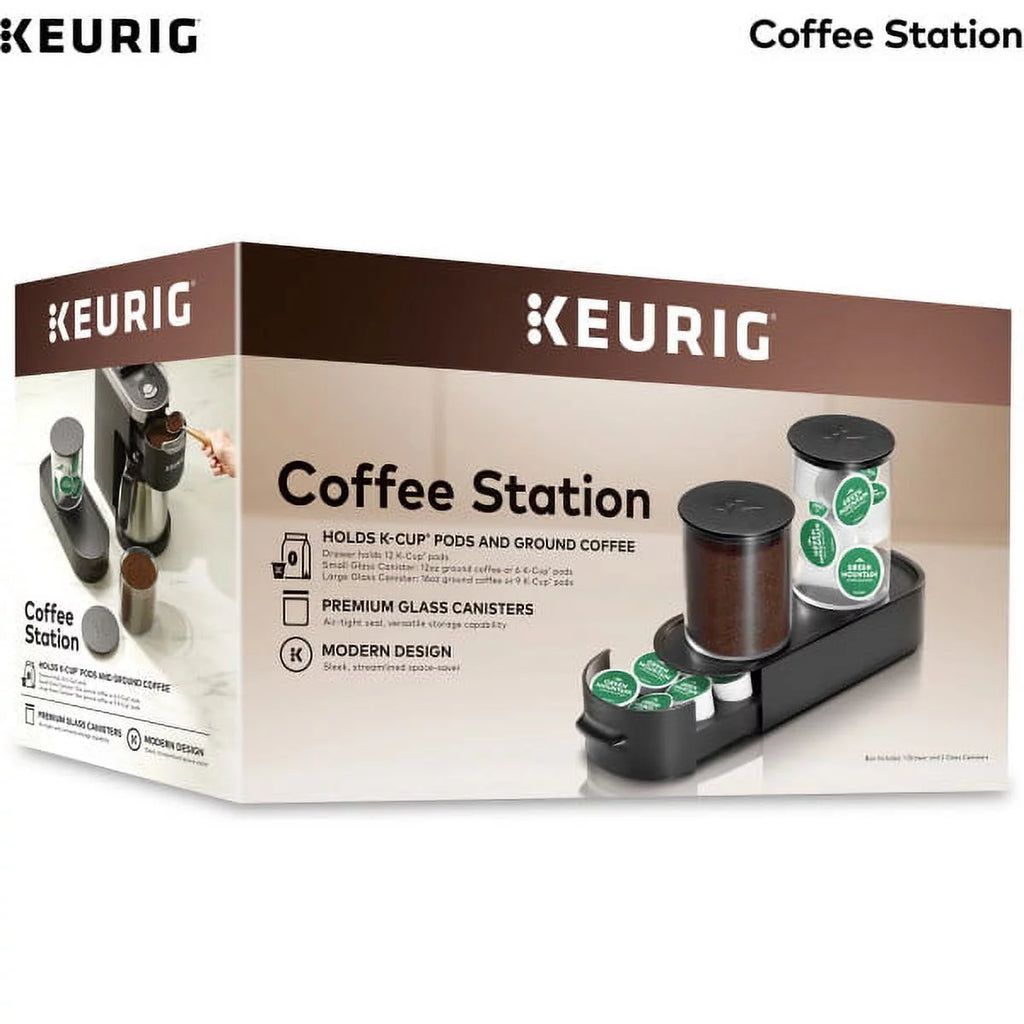 Black Ground Coffee & K-Cup Pod Storage Unit X748624