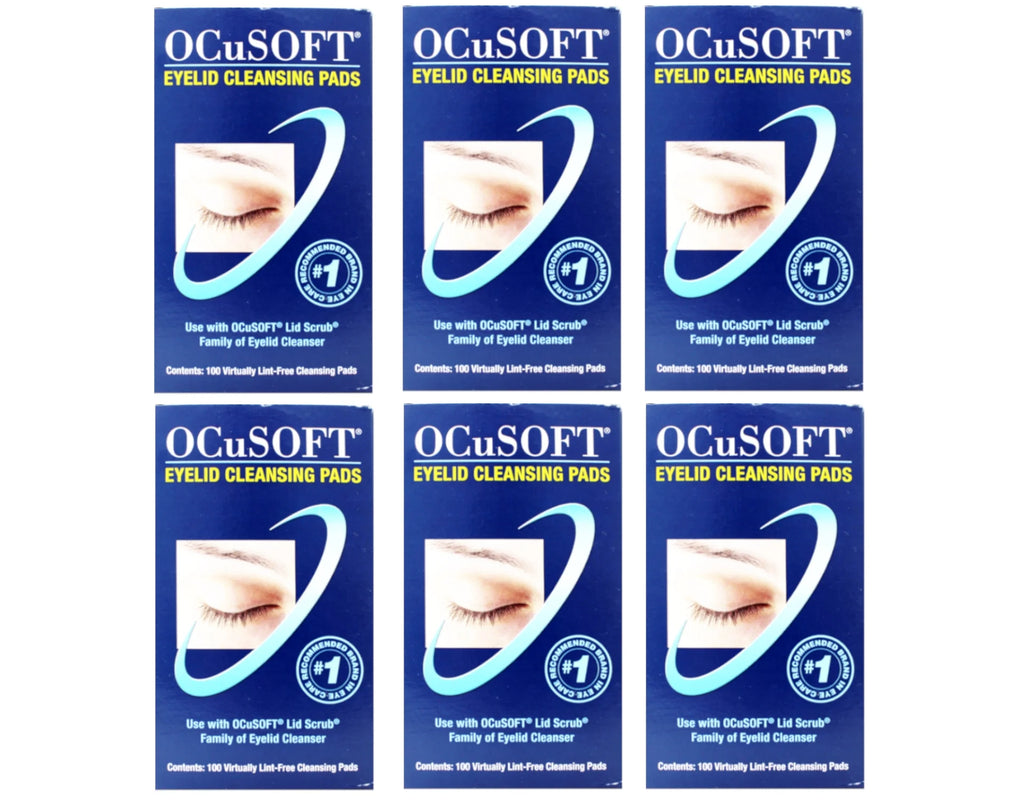 Eye Lid Cleansing Pads, 100 Ea, 6 Pack J215986