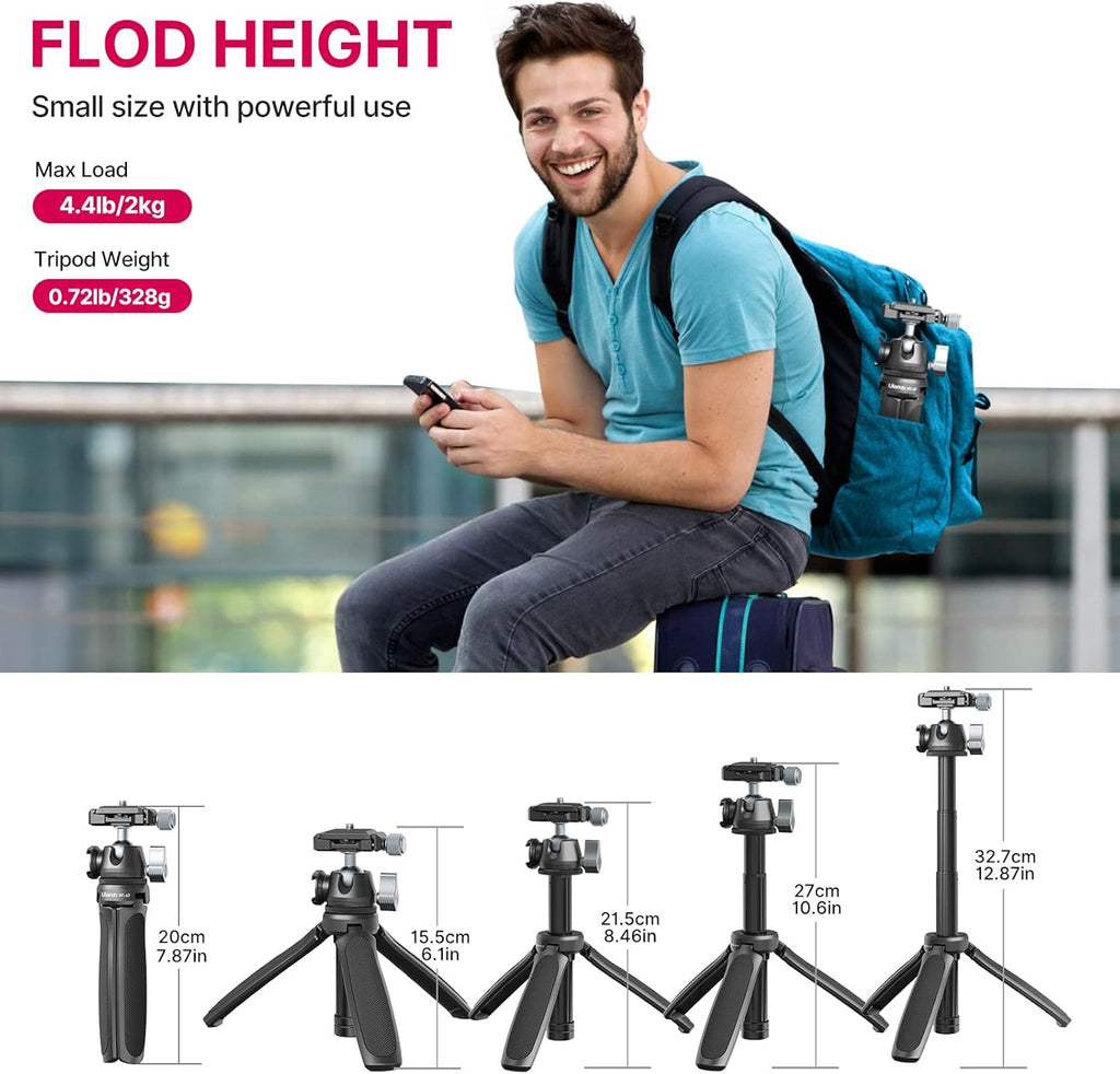 Aluminum Alloy Mini Camera Tripod with Ball Head K90396