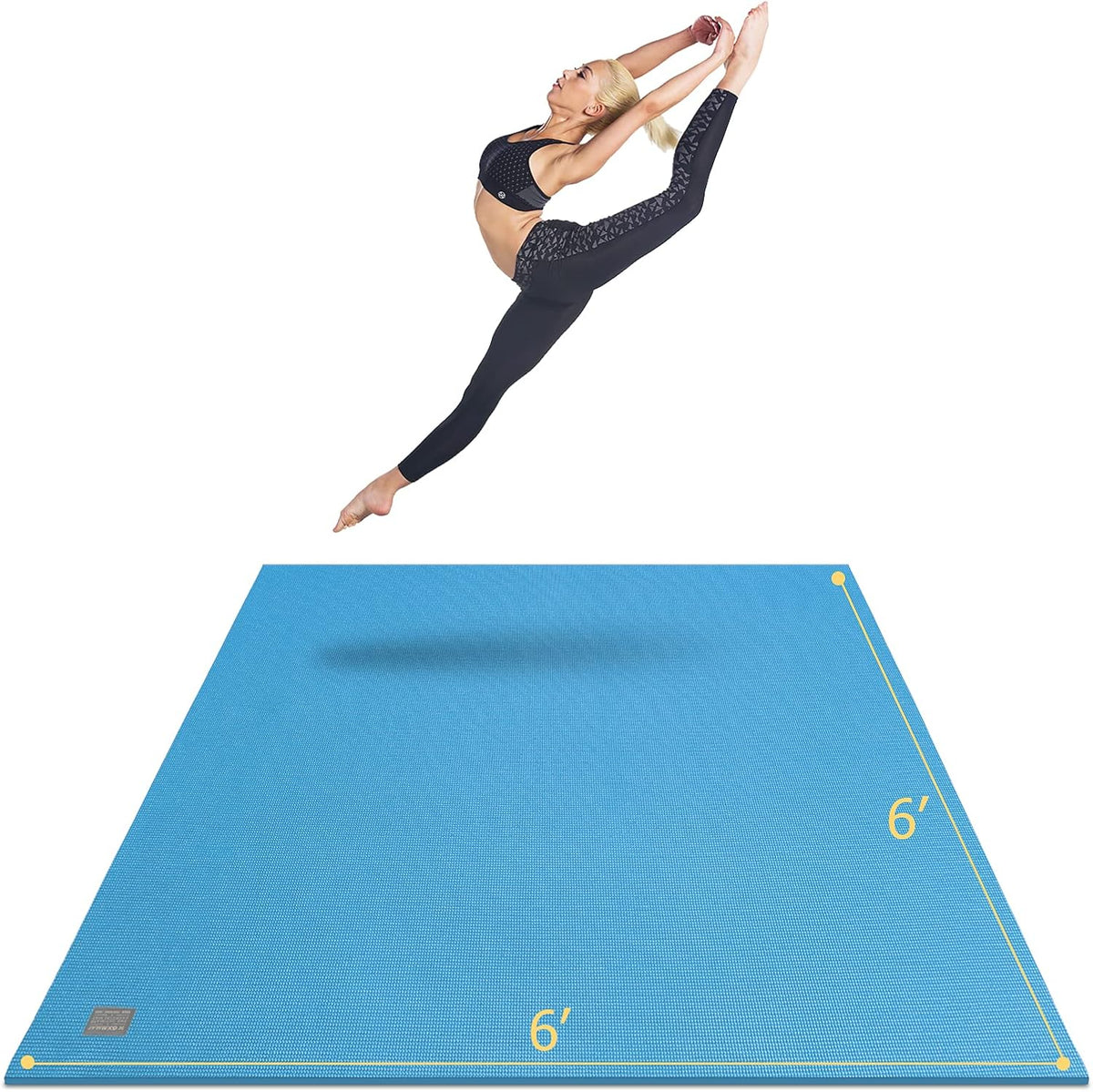 6'x6'x7mm Non-Slip Thick Yoga Mat L80011