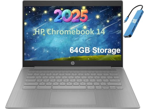14" HD Intel Celeron N4120 4GB RAM 64GB SSD Chrome OS Laptop V5957