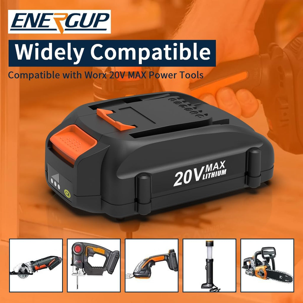 20V 4.0Ah Lithium Battery (2Pack) E762523
