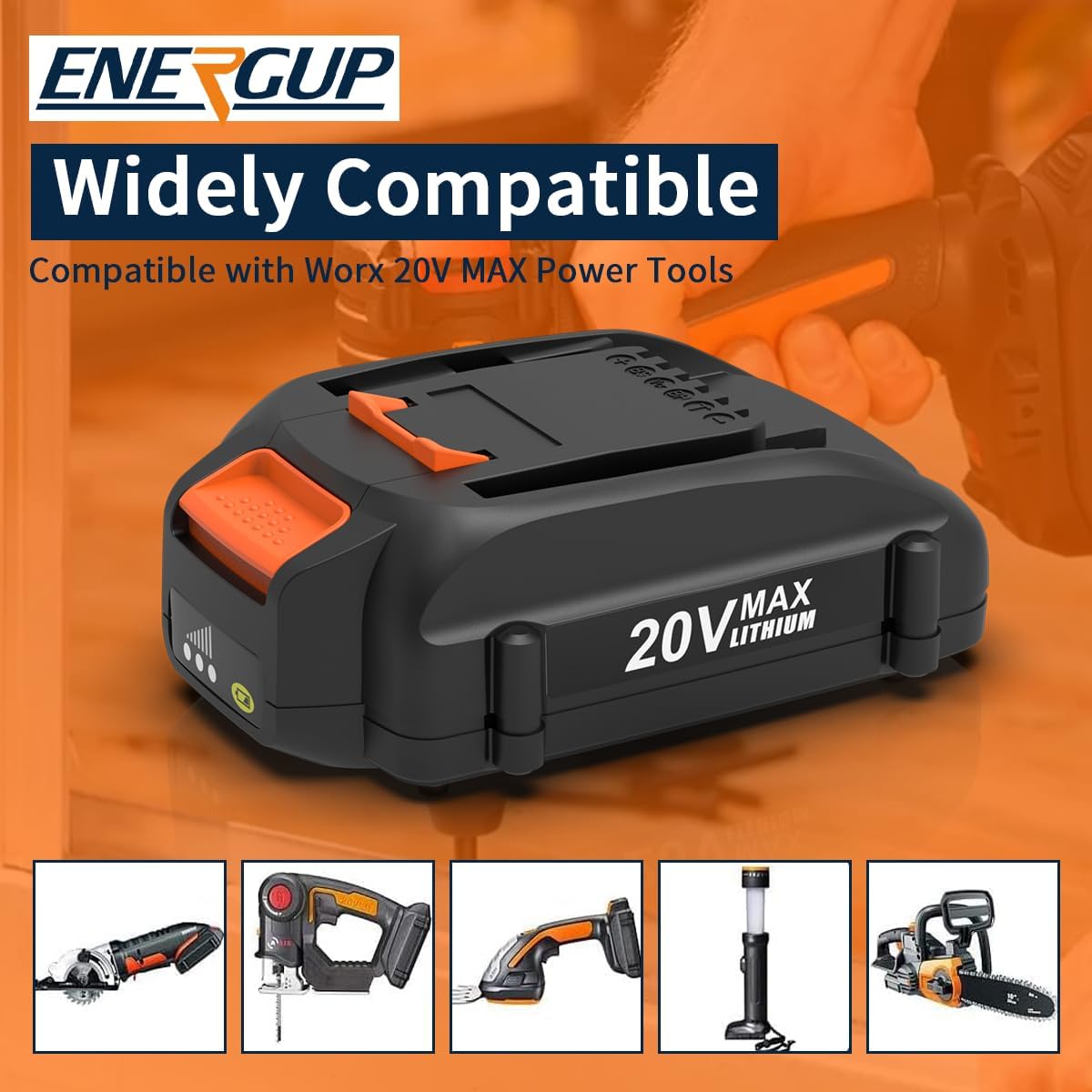 20V 4.0Ah Lithium Battery (2Pack) E762523