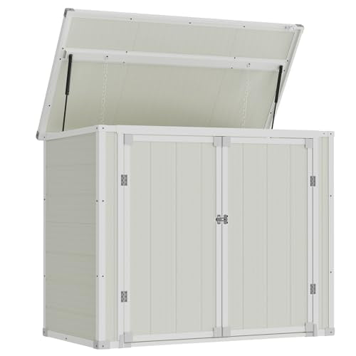 41 Cu Ft Outdoor Resin Storage Shed with Floor F758654
