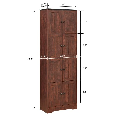 Corner Curio Cabinet with Adjustable Shelves and Mirrored Back L68963