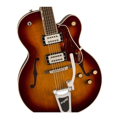 Havana Burst Hollowbody Electric Guitar with Bigsby A8639
