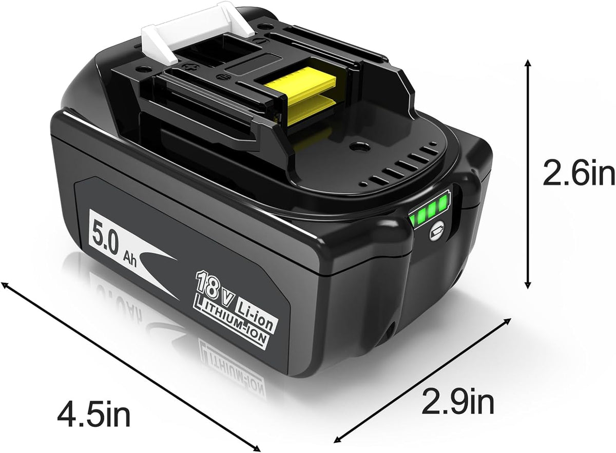 2 Packs 6.0Ah 18 Volt Battery Replacement with LED Indicator M69987