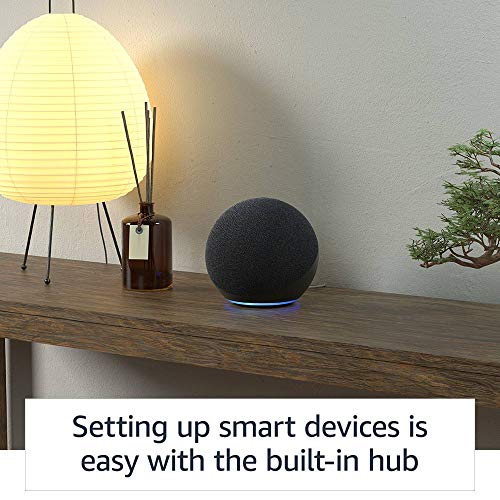 Echo with premium sound, smart home hub, and Alexa, Charcoal D327188