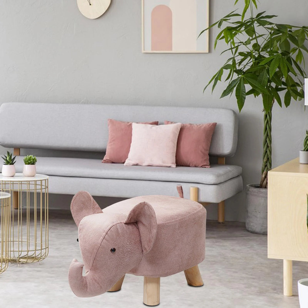 Pink Animal Footstool X594