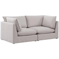 Beige Linen Textured Modular Sofa Y144763