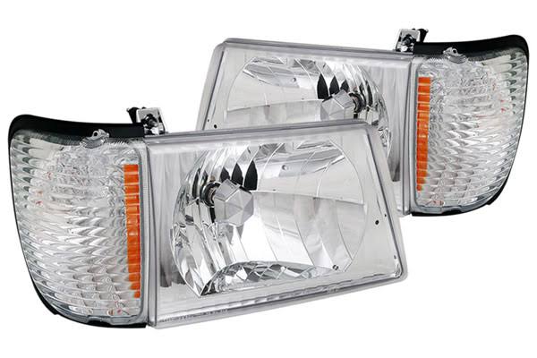 Chrome Euro Headlights for Ford Crown Victoria Z737