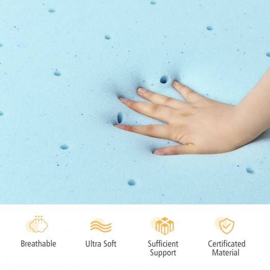 Queen Size Gel Memory Foam Mattress Topper M643