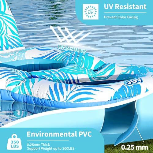 Inflatable Pool Float Chair with Drink Holder O226