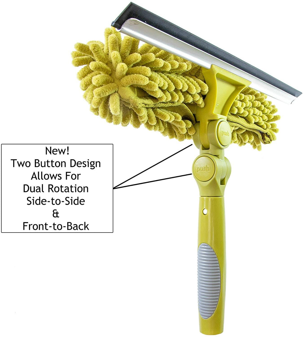 7-30 Foot Extension Pole with Squeegee and Window Washer A7230
