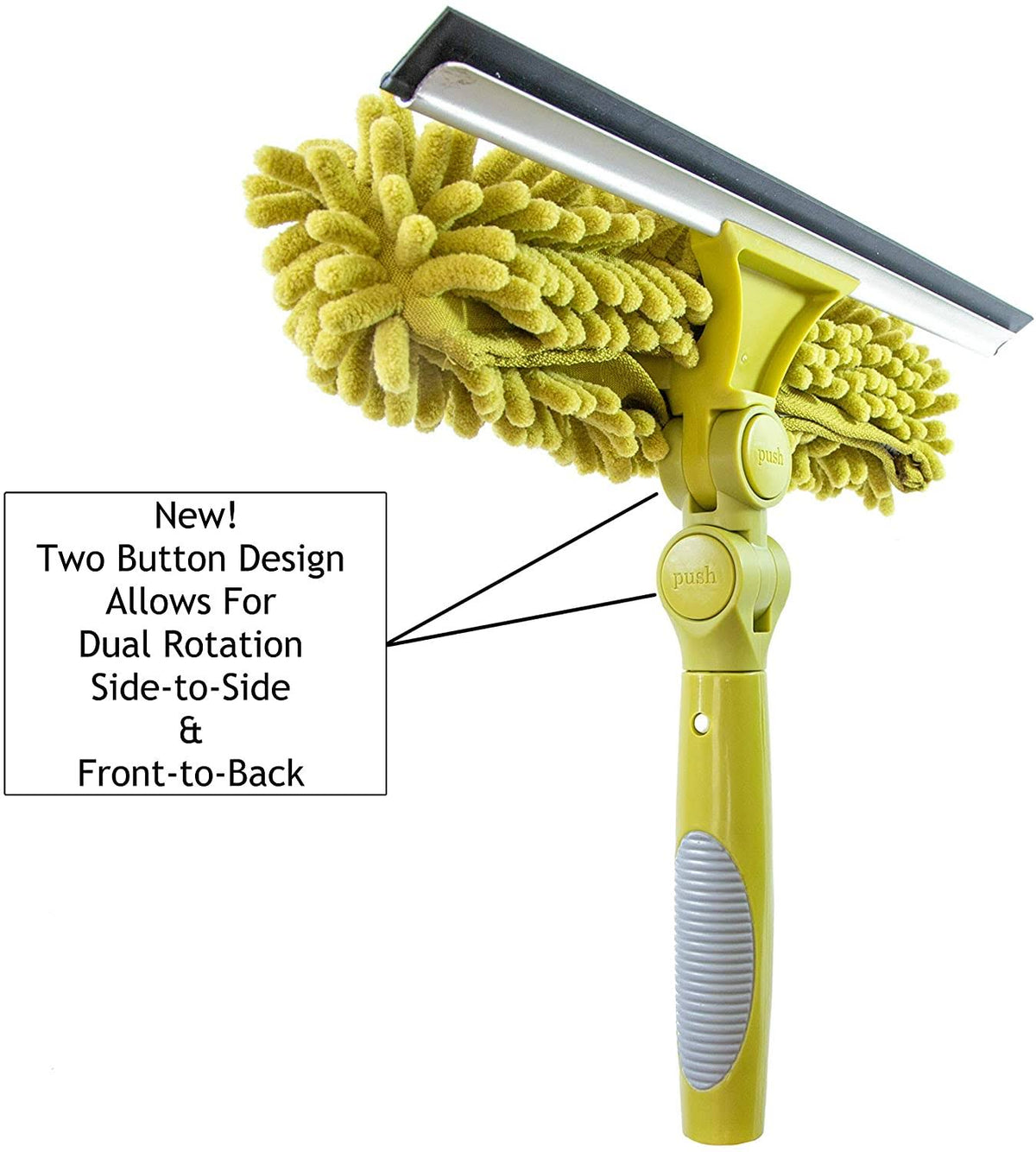 7-30 Foot Extension Pole with Squeegee and Window Washer A7230