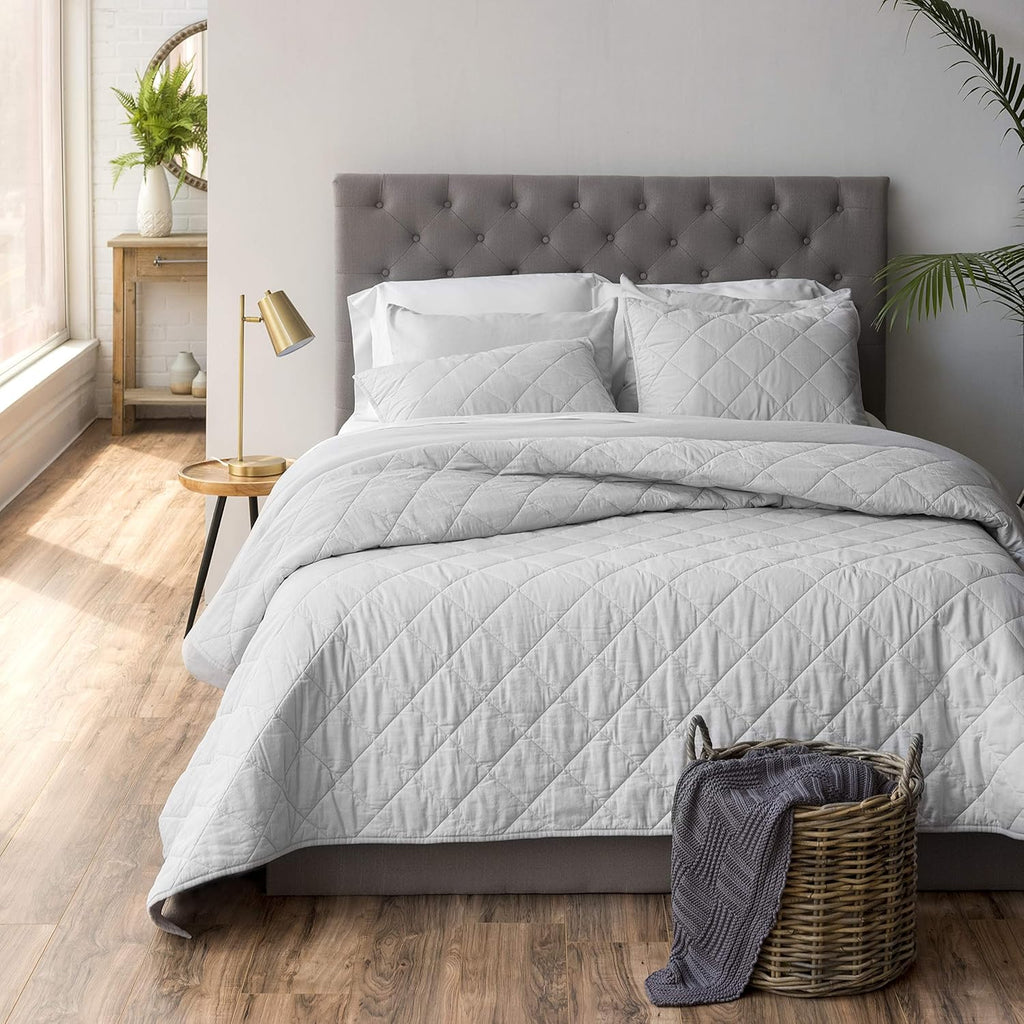 King Cotton Linen Percale Quilt E507343