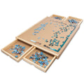 1000 Piece Wooden Puzzle Board with 4 Drawers Y32816