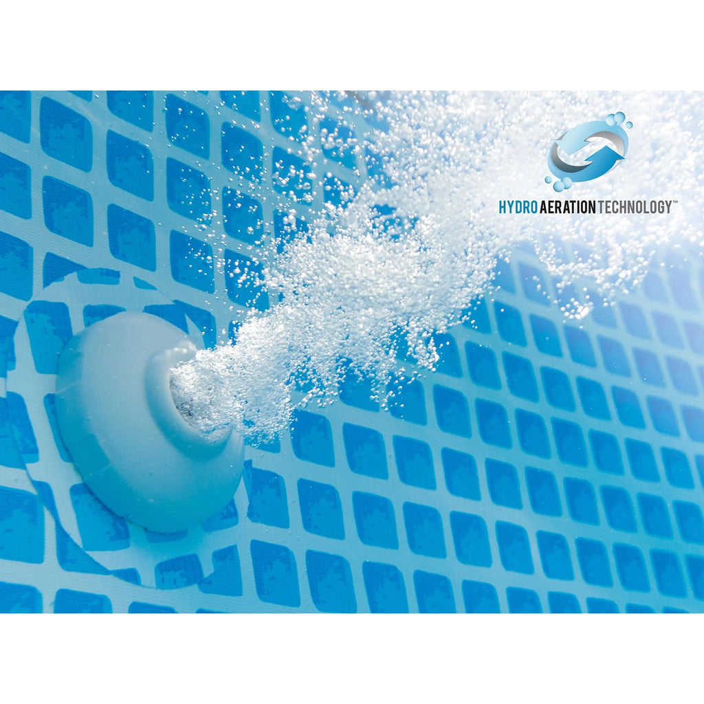 18ft x 48in Metal Frame Swimming Pool Set with Pump E662