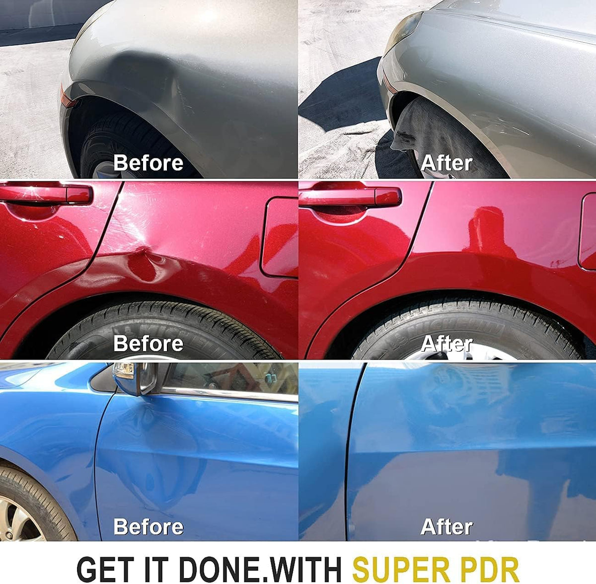 Auto Dent Puller Kit with 2 in 1 Slide Hammer T8660