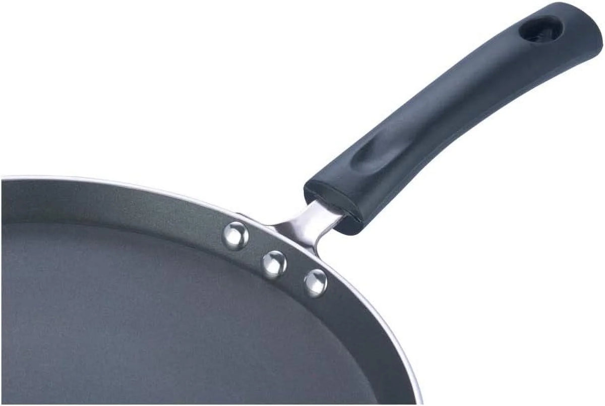 Non-Stick Flat Dosa Tawa/Griddle, 10", Black/Blue E40672