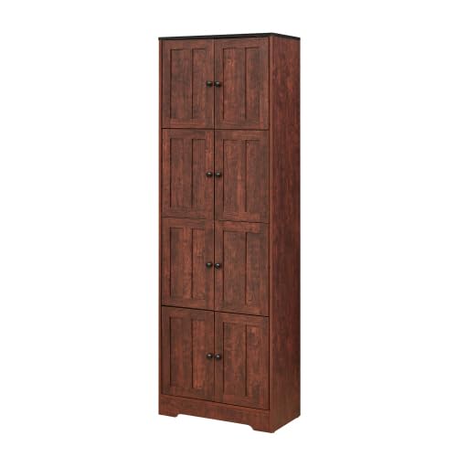 Corner Curio Cabinet with Adjustable Shelves and Mirrored Back L68963