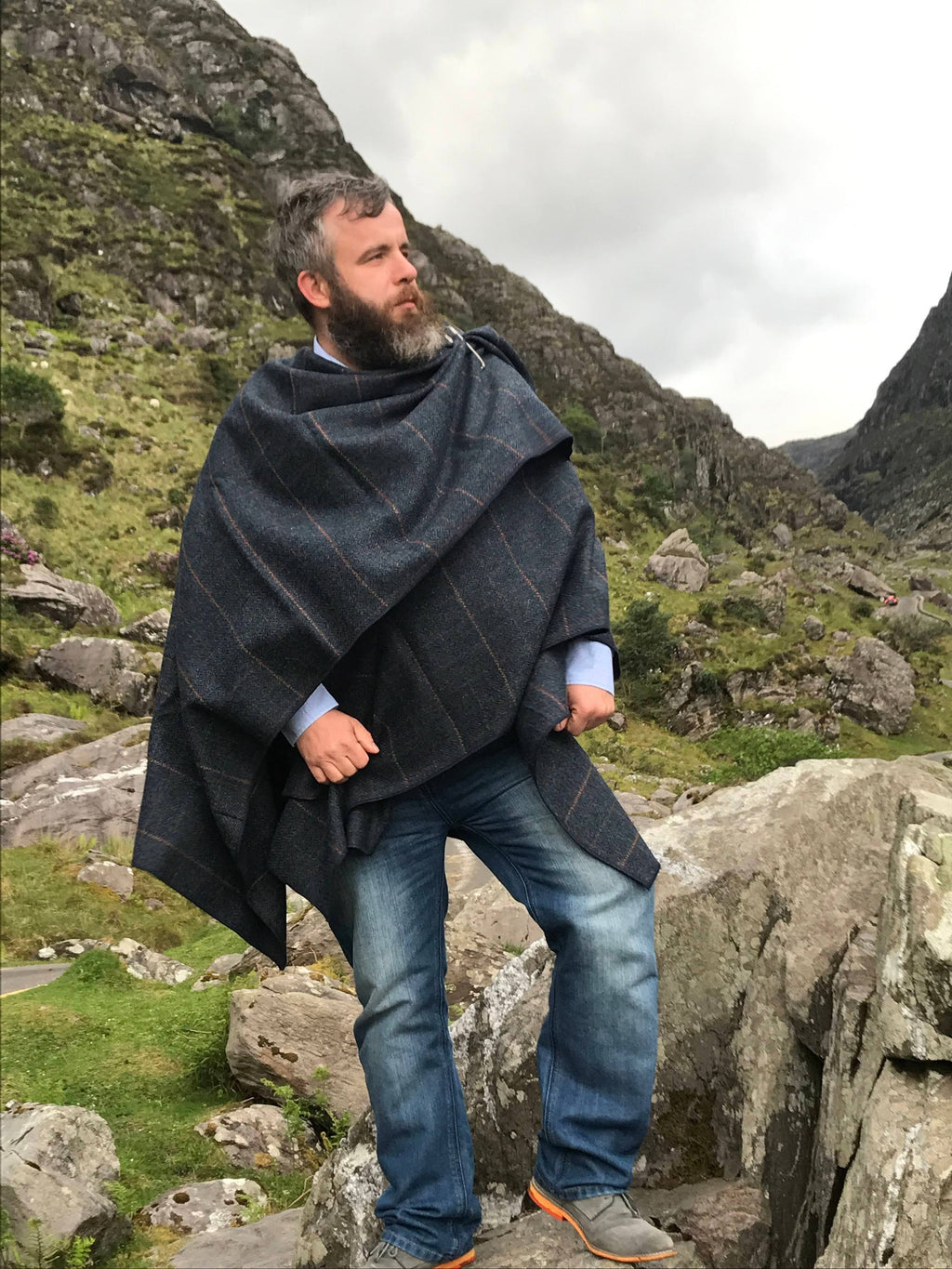 100% Wool Handmade Ruana R999