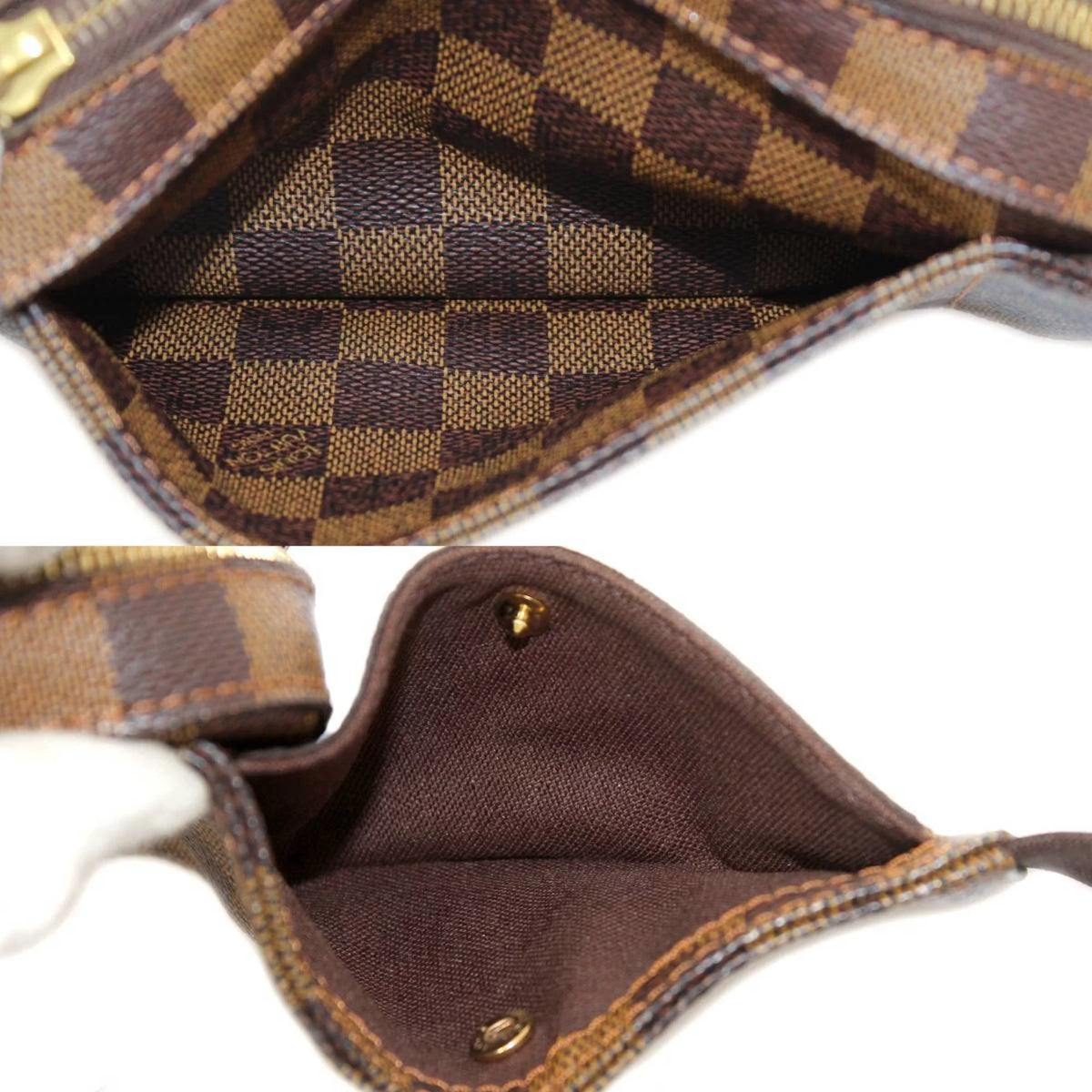 Pre-Owned Damier Ebene Waist Pouch Body Bag Y49668