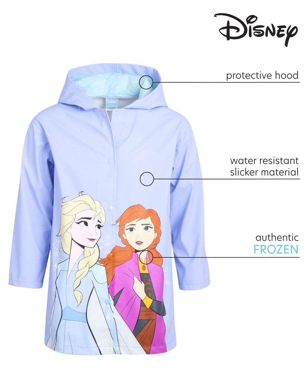Girls' Rain Jacket Slicker Shell Raincoat J102488