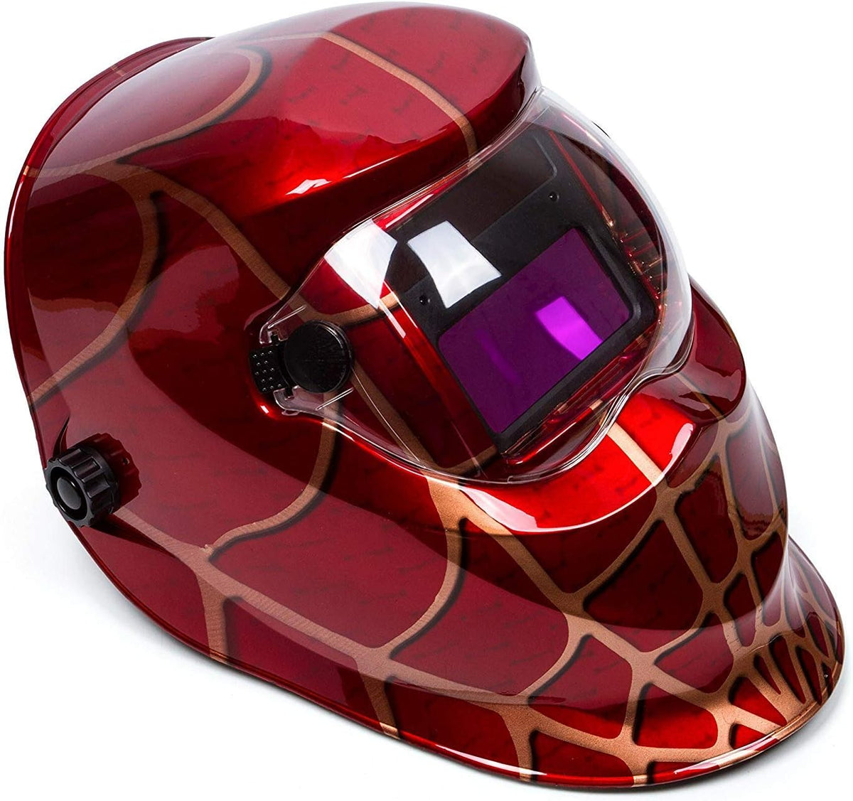 Auto Darkening Welding Helmet Solar Power Wide Viewing Field Hood Pack of 2 A9356