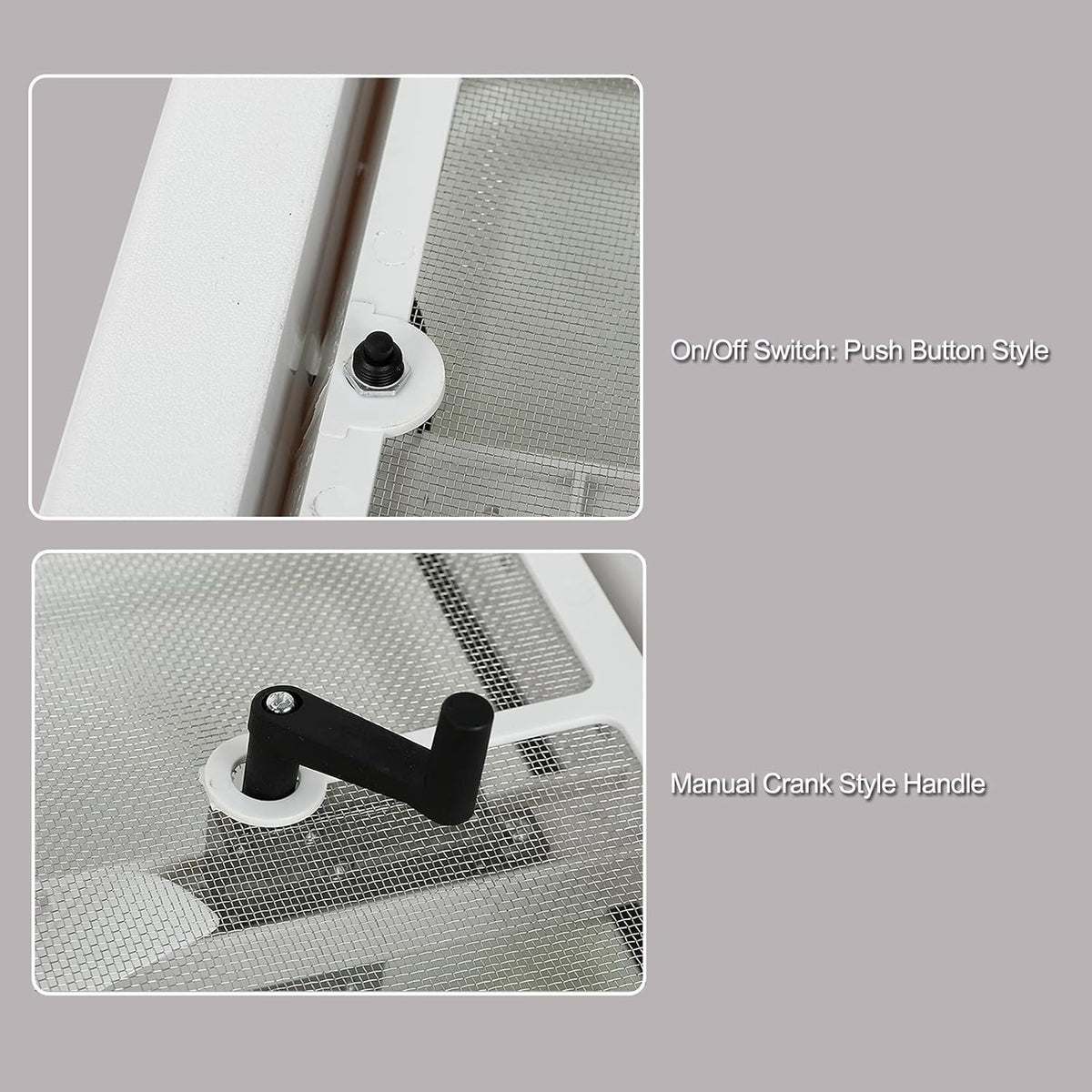 White Lid 12V RV Roof Vent with Fan D74527