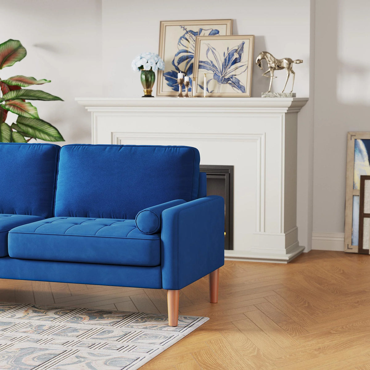 3 Seater Upholstered Sofa Couch Q533291
