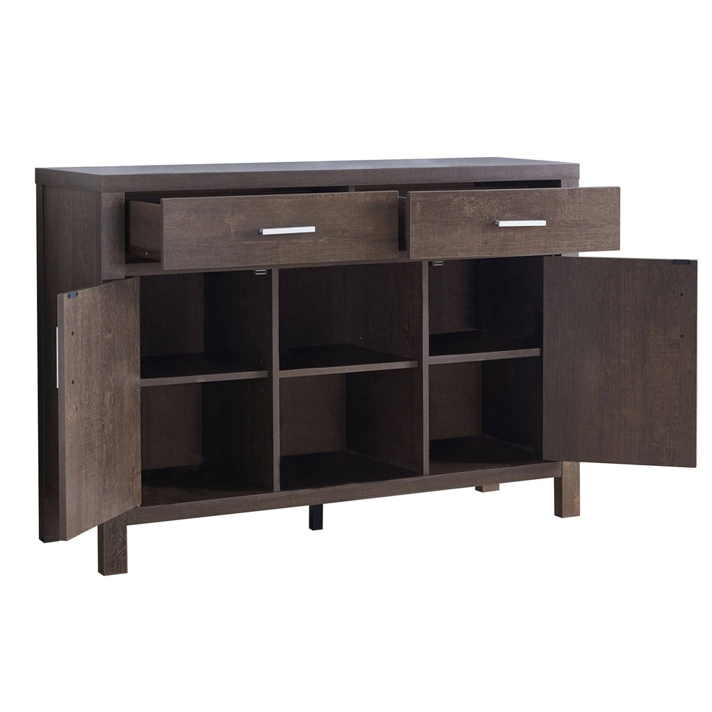Wooden Buffet with 2 Drawers and 2 Door Cabinets S393