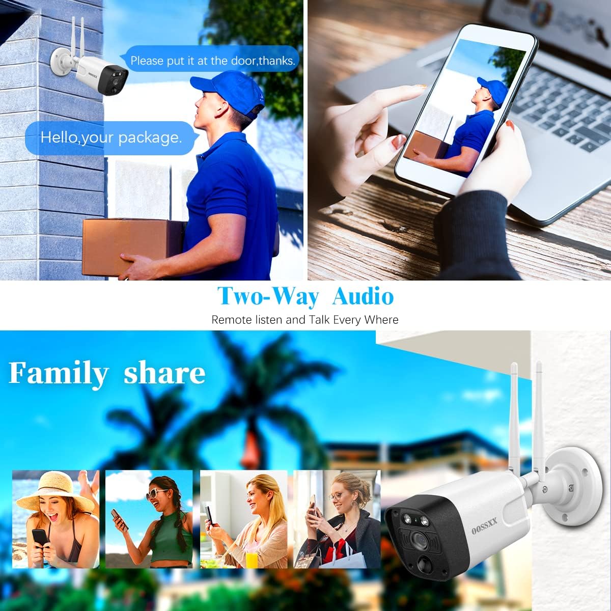 3K 5.0MP 1944P Wireless Security Camera System with 4TB Hard Drive and 8 Cameras Y438577