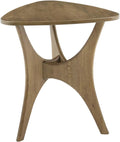 Light Brown Triangle Sofa Table with Solid Wood Legs Q5230