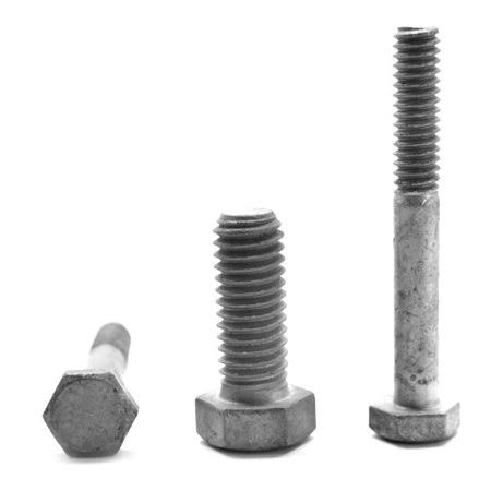 1 1/8 inch-7 x 4 inch Coarse Thread Grade 5 Hex Cap Screw Medium Carbon Steel Hot Dip Galvanized Pk 25 M84223