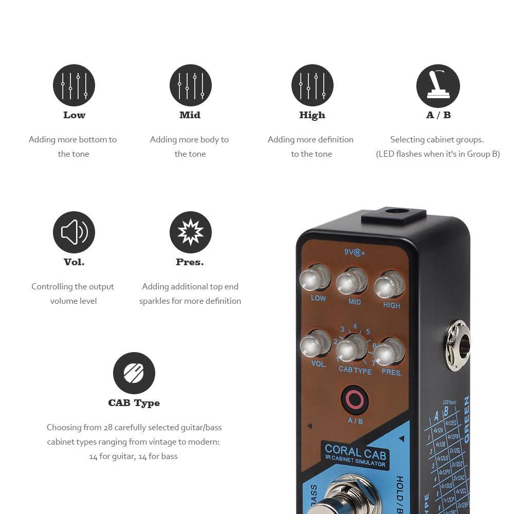 Impulse Response Cabinets Simulator Guitar Bass L7715