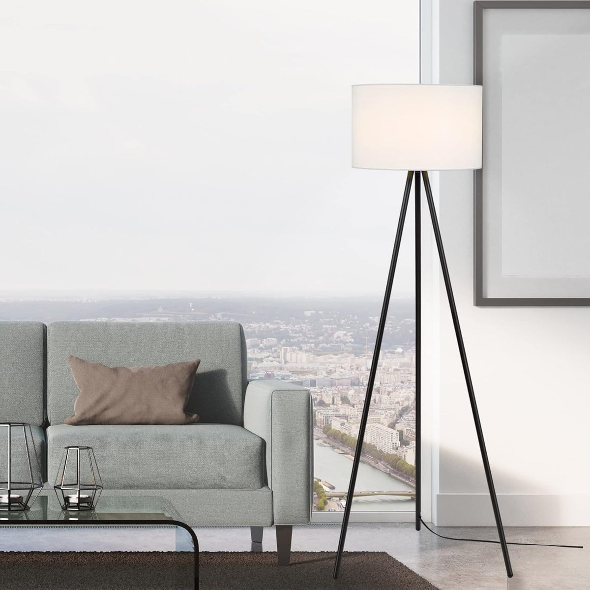 Black Tripod Floor Lamp T133