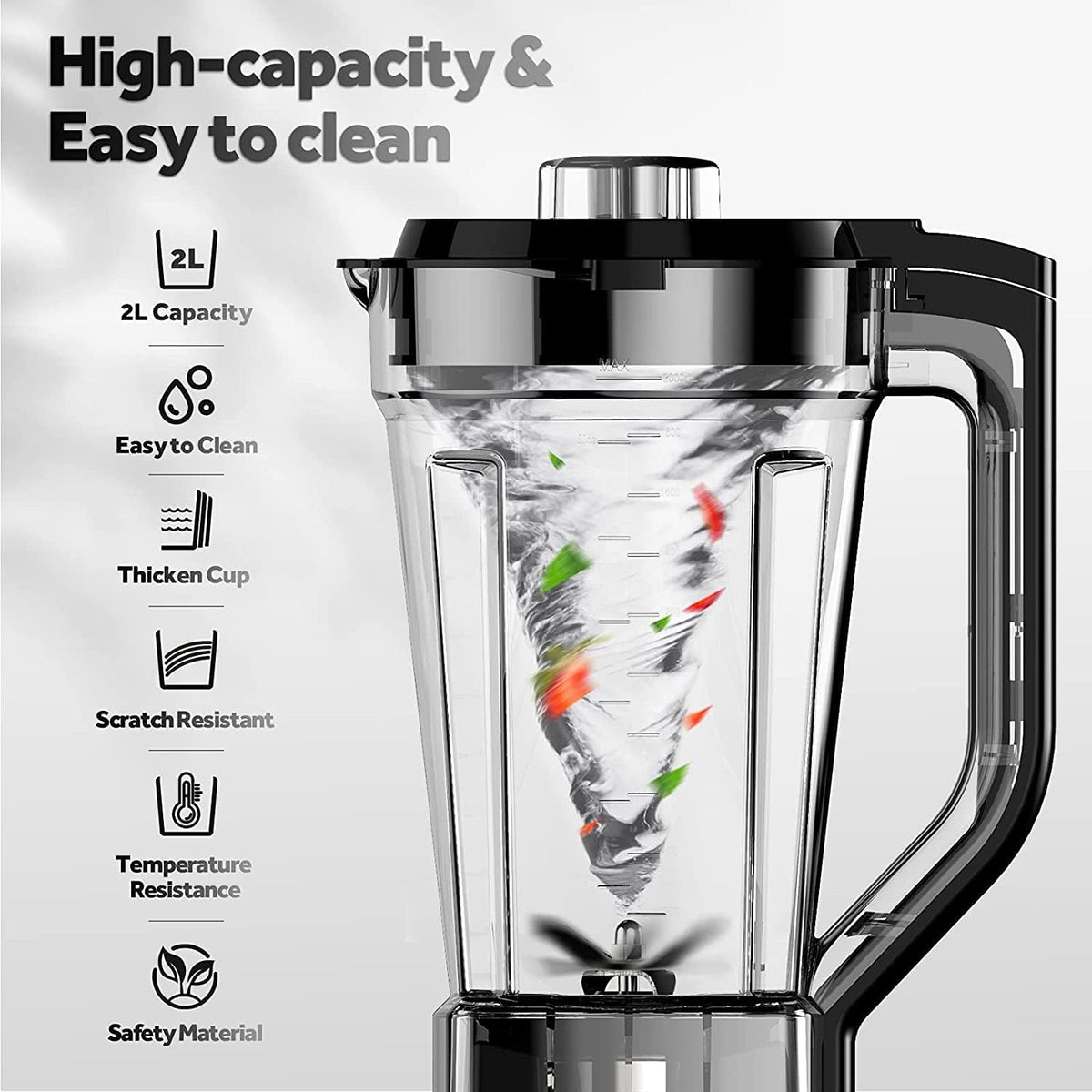 2L Countertop Blender with Ice Crusher, Pack of 2 M9114