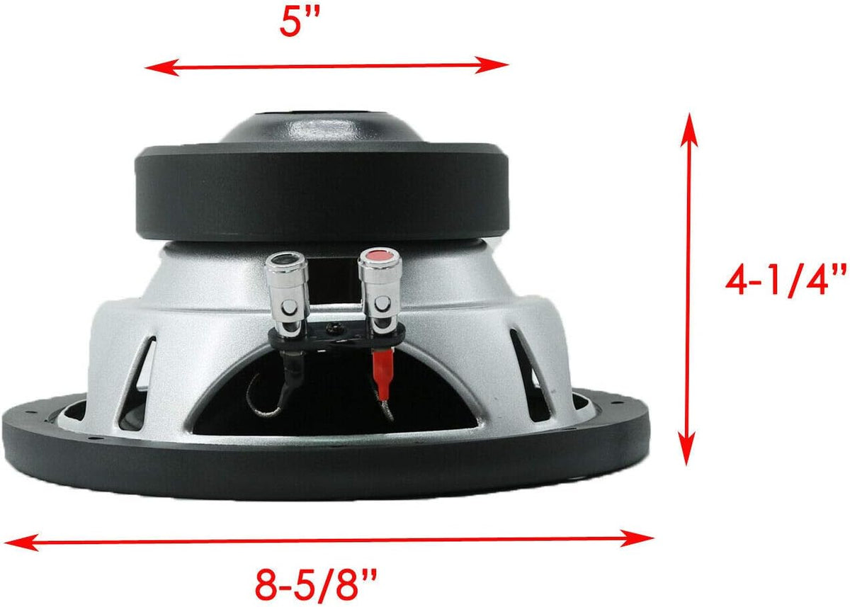 2X 8 Inch 1200 Watts Max Power Car Audio Subwoofer Dual 4 Ohm Voice Coil Pack of 2 Q1175