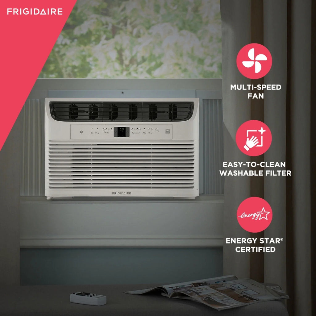 12,000 BTU Window Air Conditioner with Remote, White H4340