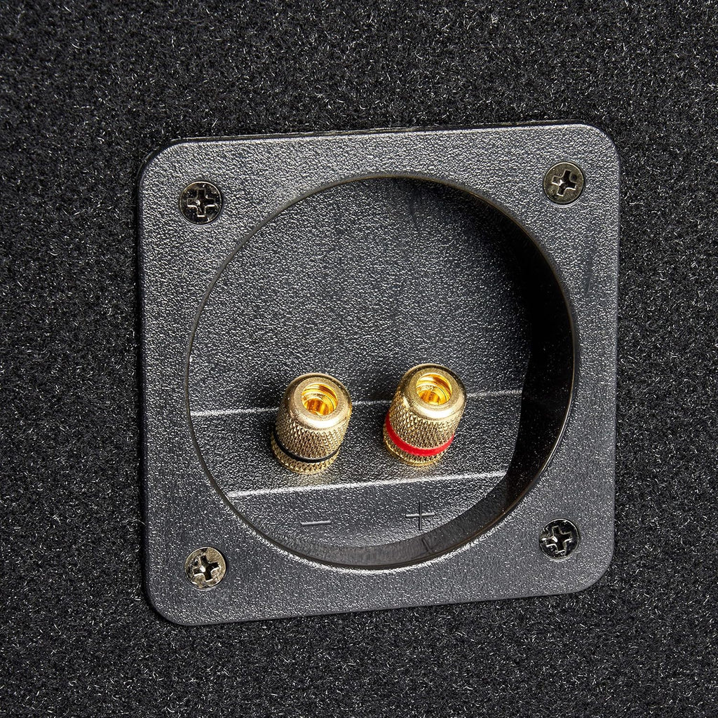 Single 10” Ported MDF Black Carpeted Subwoofer Enclosure, Pack of 2 J61188