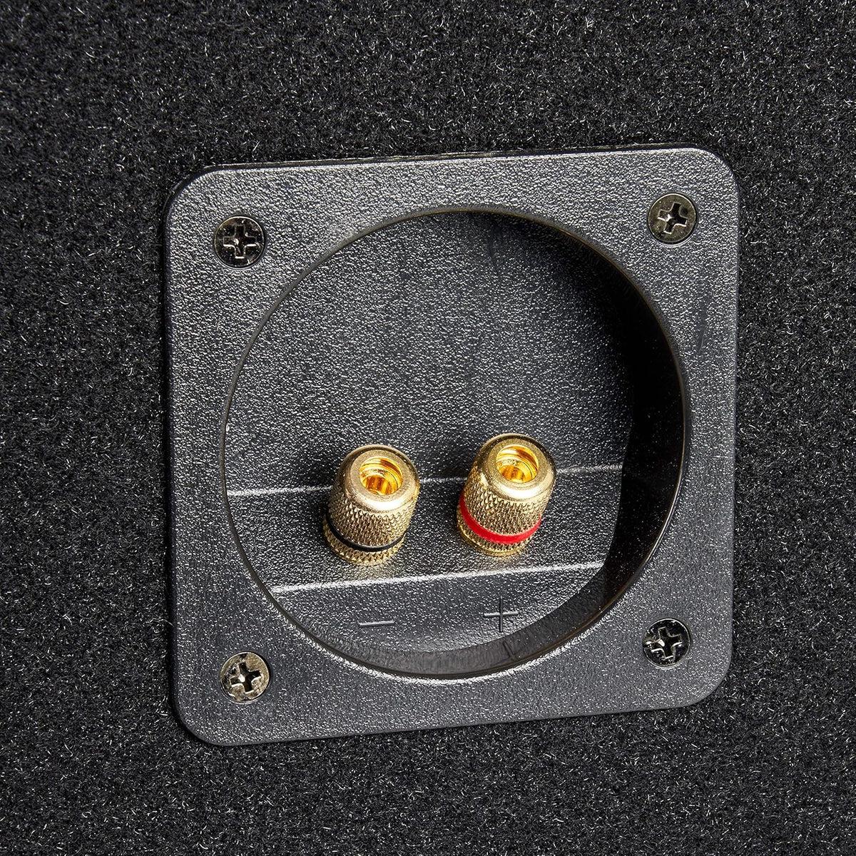 Single 10” Ported MDF Black Carpeted Subwoofer Enclosure, Pack of 2 J61188