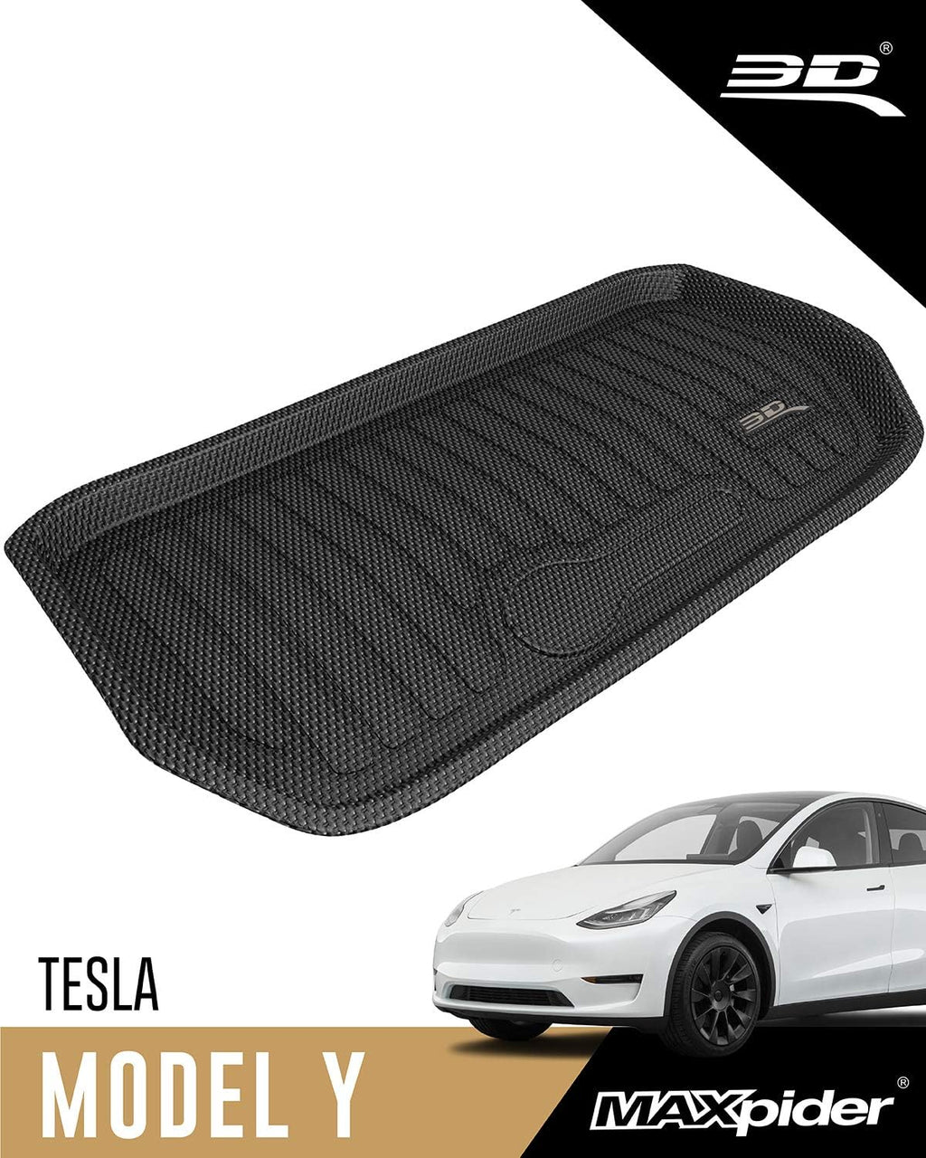 Black Rubber Cargo Liner for Tesla Model Y G63904