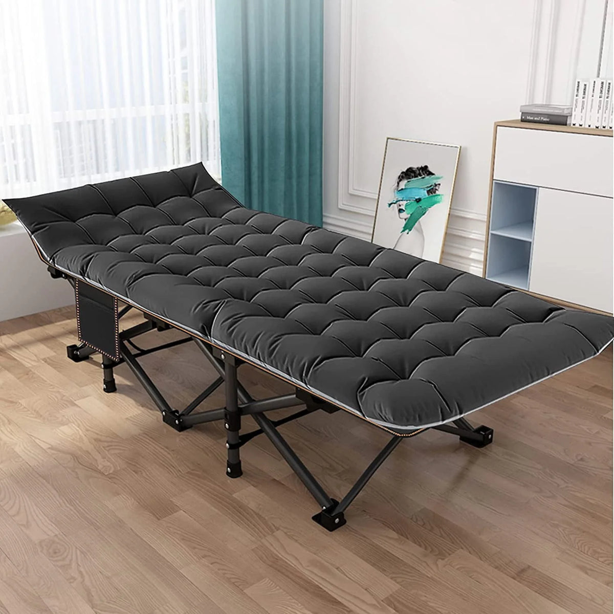 Folding Cot with 3.3 Inch Mattress and Carry Bag S939994
