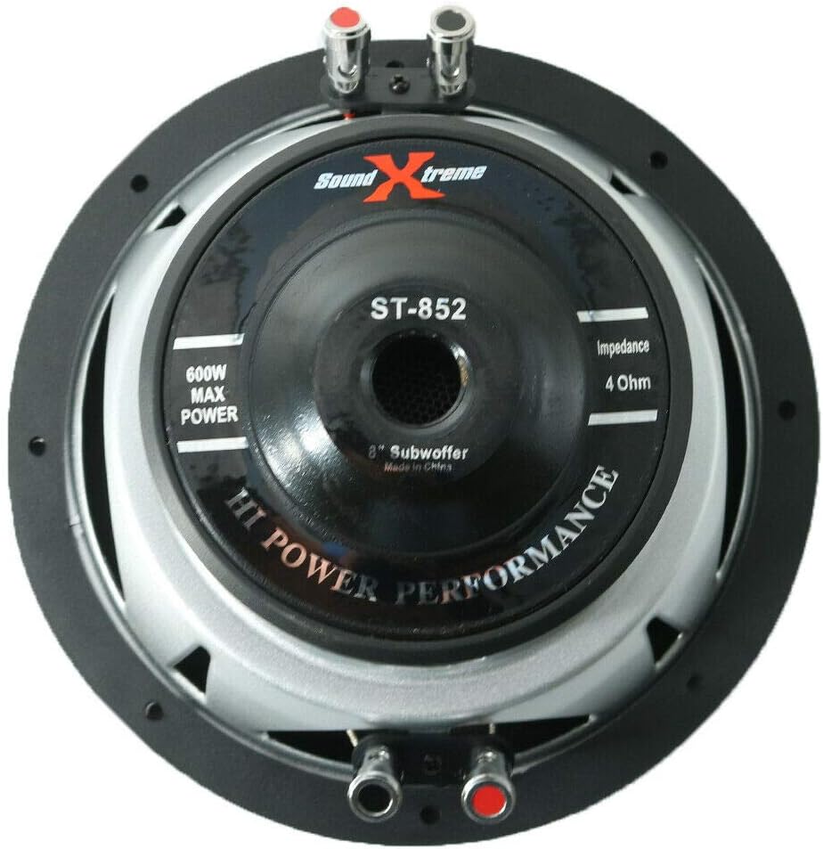 2X 8 Inch 1200 Watts Max Power Car Audio Subwoofer Dual 4 Ohm Voice Coil Pack of 2 Q1175