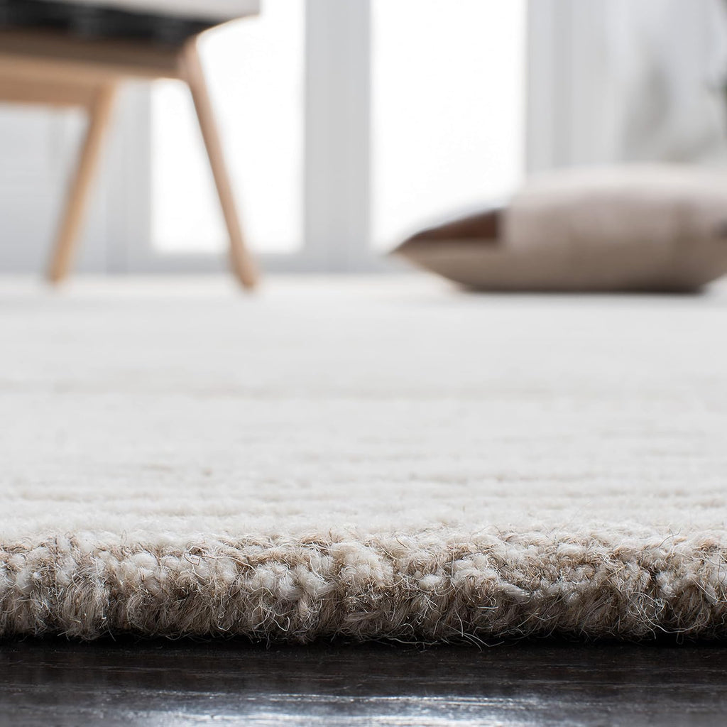 Natural & Ivory 9' x 12' Handmade Wool Area Rug L593224