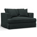 Dark Gray Slipcovered Chair & A Half Sofa O5710