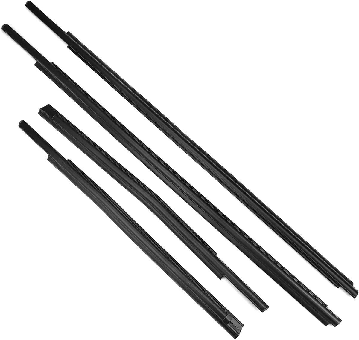 Car Outer Window Sweep Belt Trim Seal Weatherstrip Kit F164
